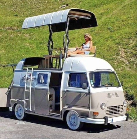 Camping-car avec terrasse