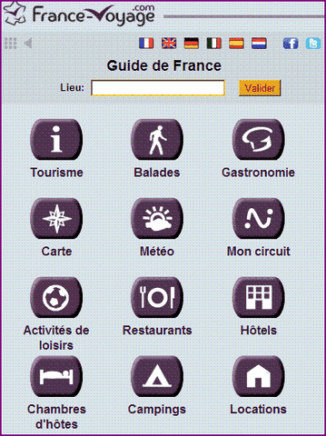 Guides touristiques pour smart-phones