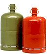 Bouteilles gaz propane, butane en camping-car